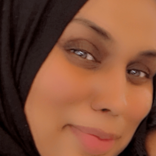 Lady in hijab smiling